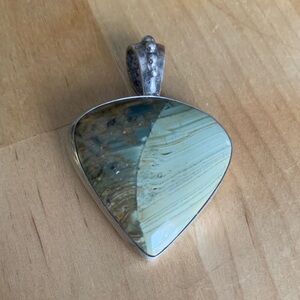 Sterling Silver Jasper Pendent